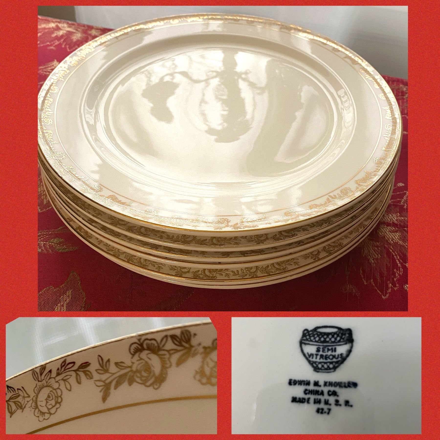 Edwin m Knowles semi vitreous China made in the USA 427 price per
