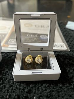 mossinite earrings