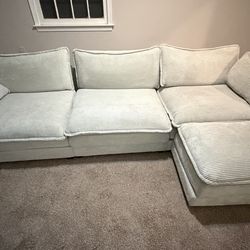 Sectional Sofa with Ottoman