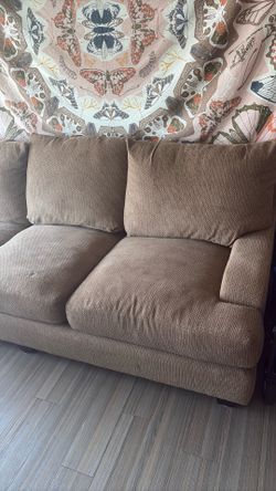 chocolate brown 3 seater couch