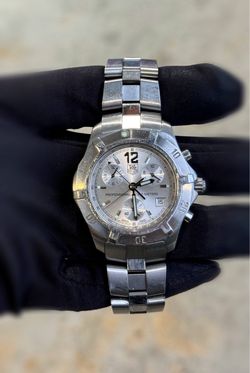 TAG Heuer 2000 Exclusive Quartz 200M Chronograph Stainless Steel Bracelet Silver Dial 40mm Watch CN1111 New Battery Appraisal