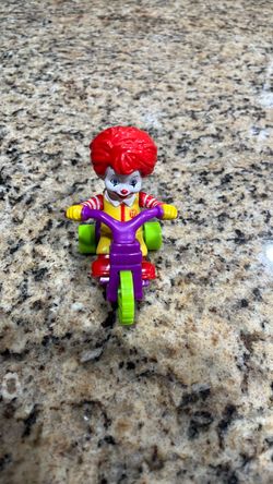 Ronald McDonald Happy Meal Toy Figure on Tricycle