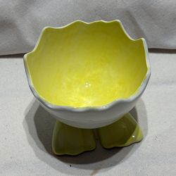 Half Cracked Egg With Duck Feet Candy Dish