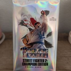 Sealed Street fighter 2 Championship Edition Promo Card PSA Magazine Exclusive!