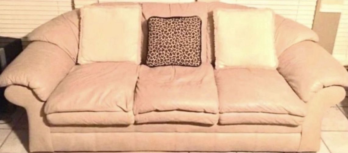 Two Leather Set Couches