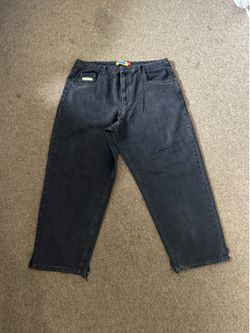 Black ultra loose empire jeans