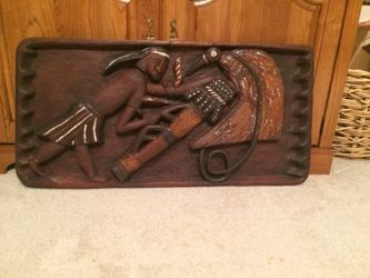 Hand carved Antique hanging wall decor