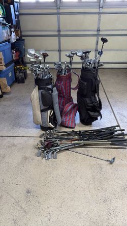 Golf Starter Set Bundle - 3 Bags + Mixed Clubs