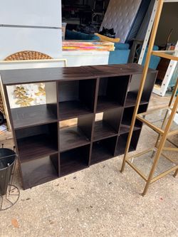 Brown shelf