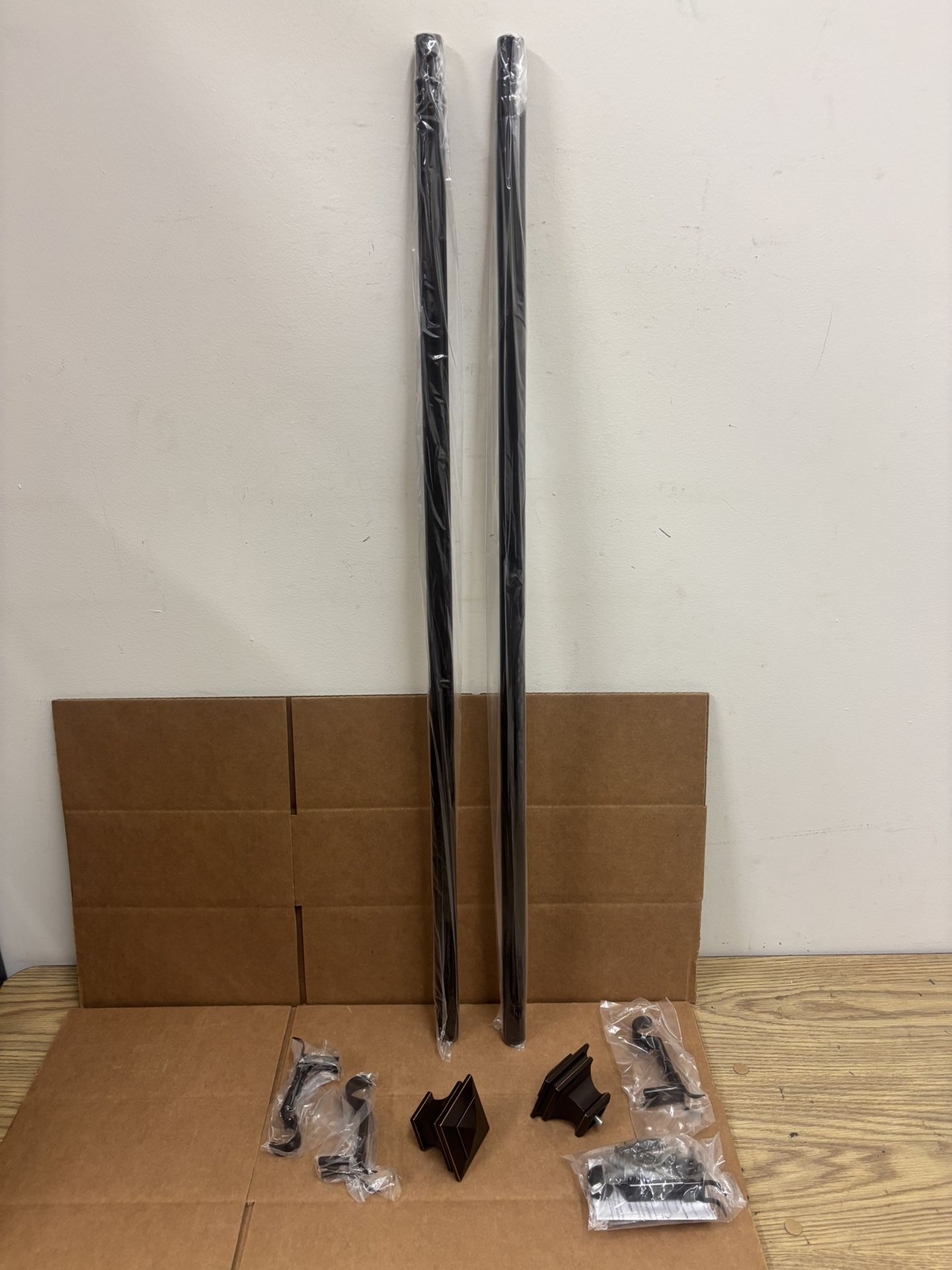 New 72”-144” Bronze Curtain Rod