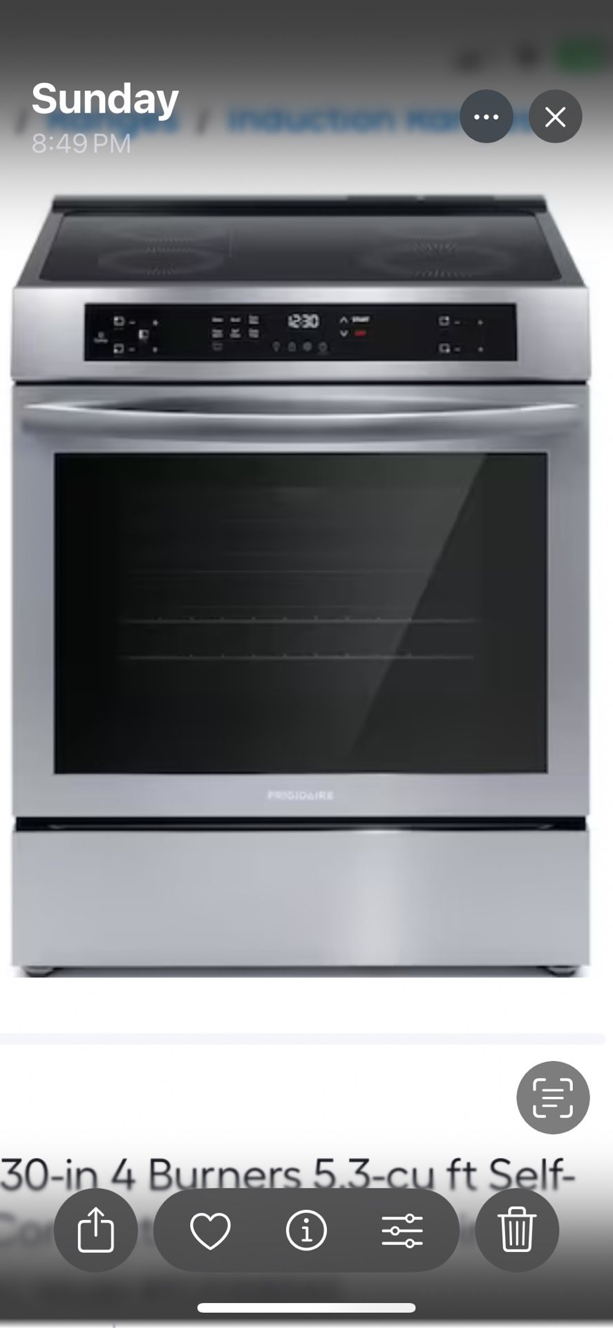 Frigidaire electric Stove