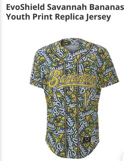 Evoshield Savannah Bananas Youth Print Replica Jersey.