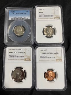 Slabbed coins