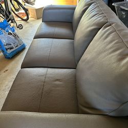 Gray Vegan Leather Kasala Couch