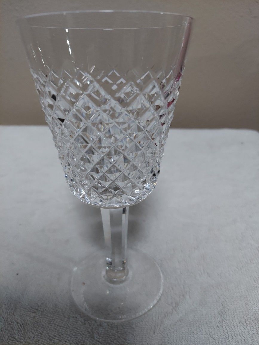 8 Waterford Crystal Goblets Stemware