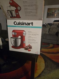 NEW Cuisinart Precision Master 5.5-Qt Stand Mixer (Ruby Red)
