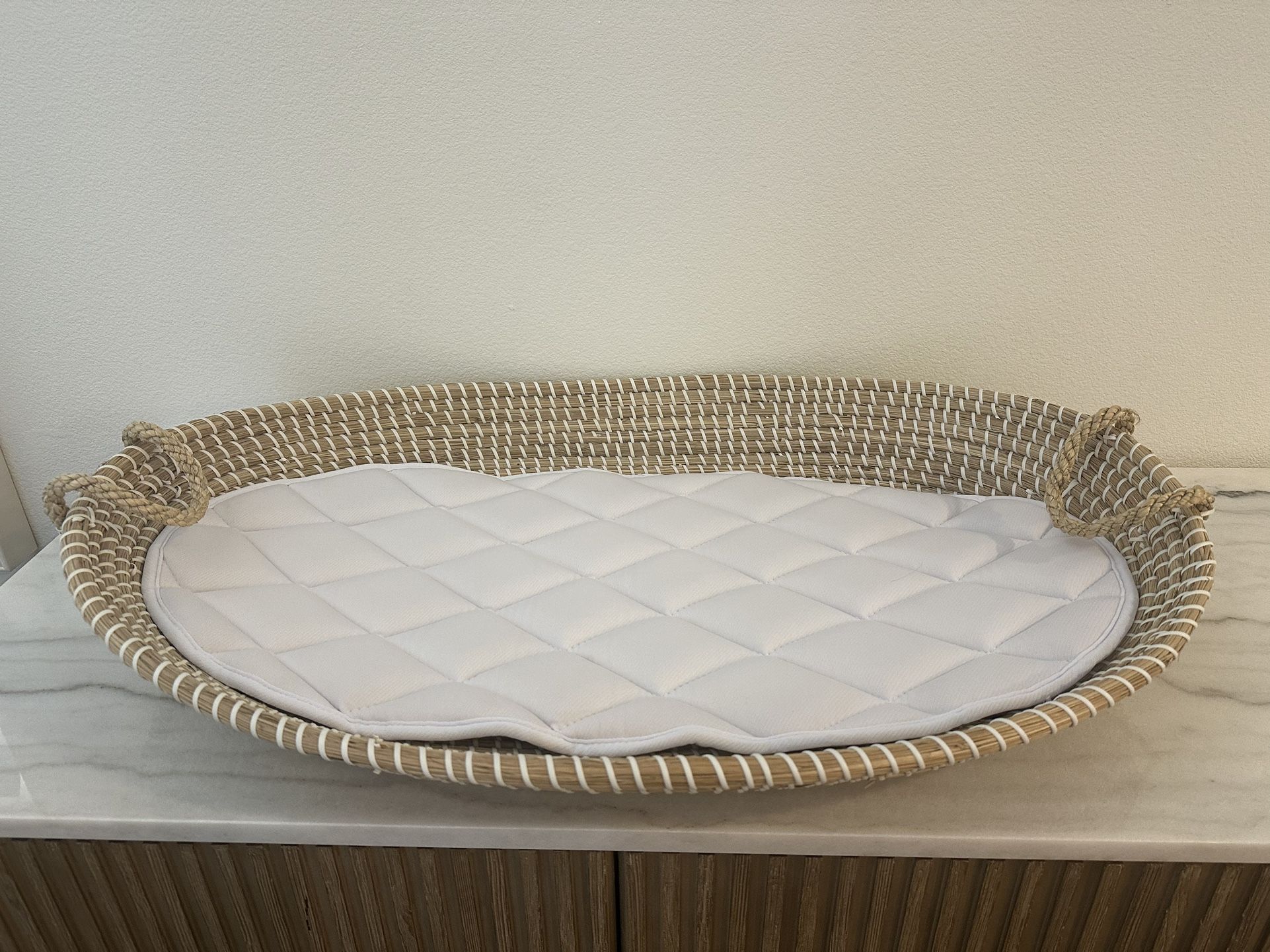 New Boho Baby Changing Basket/pad
