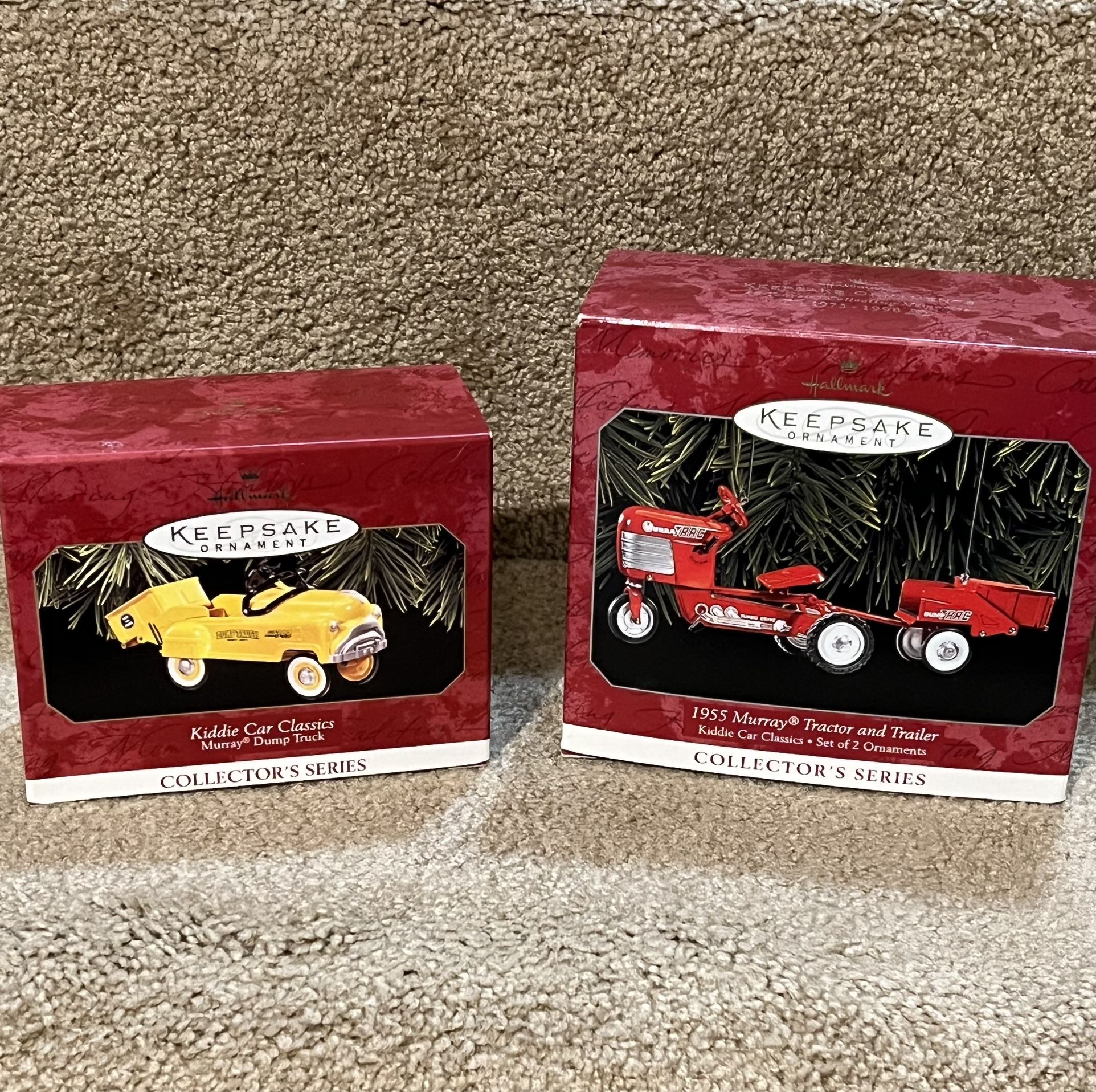 Hallmark 1955 Murray Tractor Trailer & Dump Truck Kiddie car classic