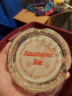 Vintage krautheimer bier ashtray