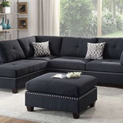 Sectional Sofa + Ottoman