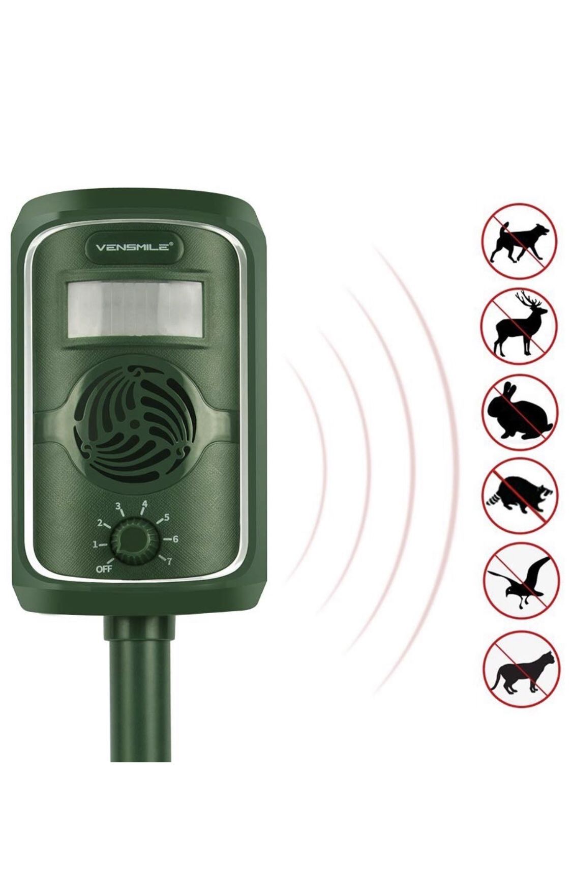 Sensor Solar Animal Repeller Motion Activated with Ultrasonic Sound