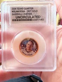 2004 uncirculated Nolan Ryan coin