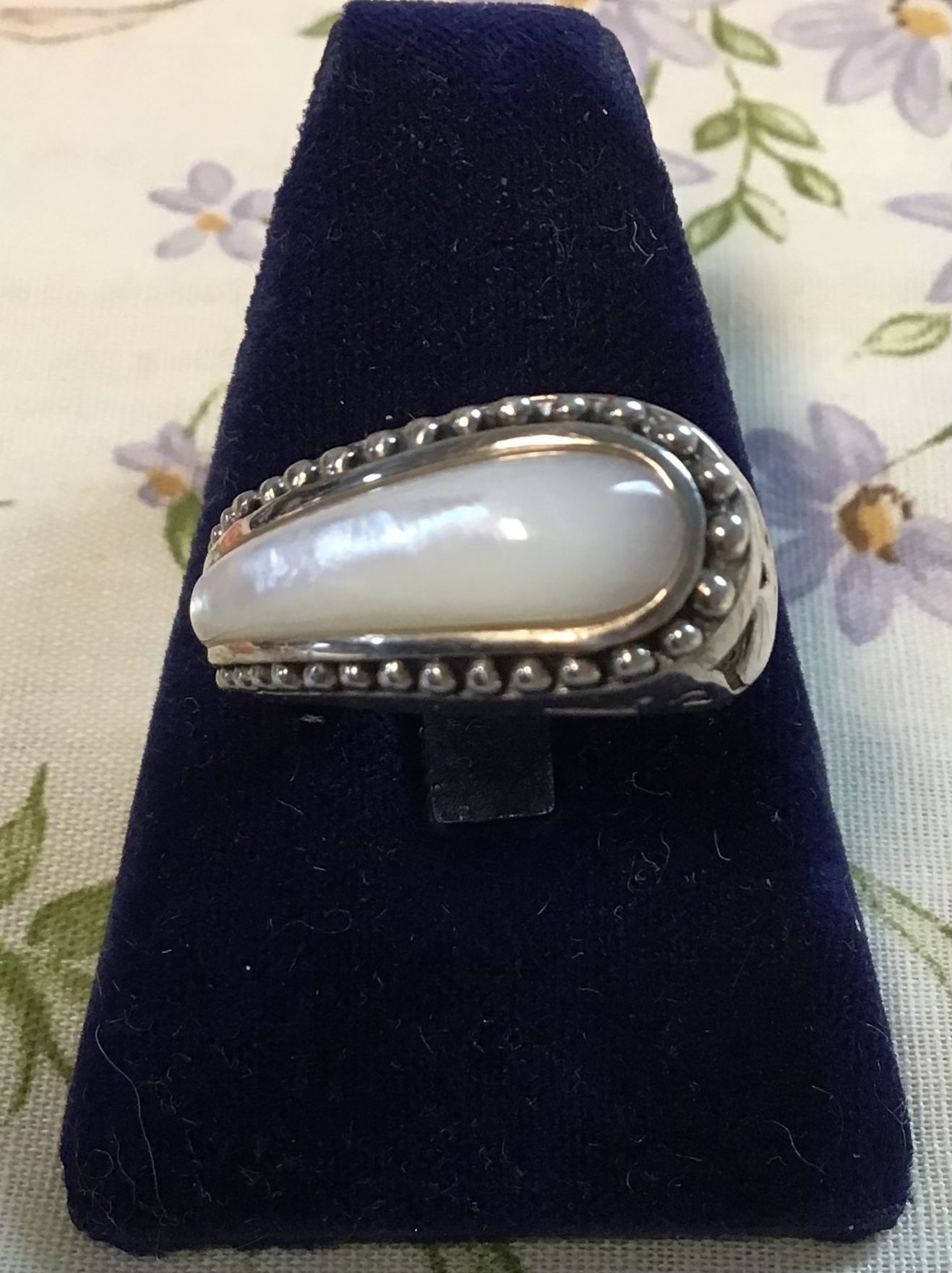 Sterling MOP Ring