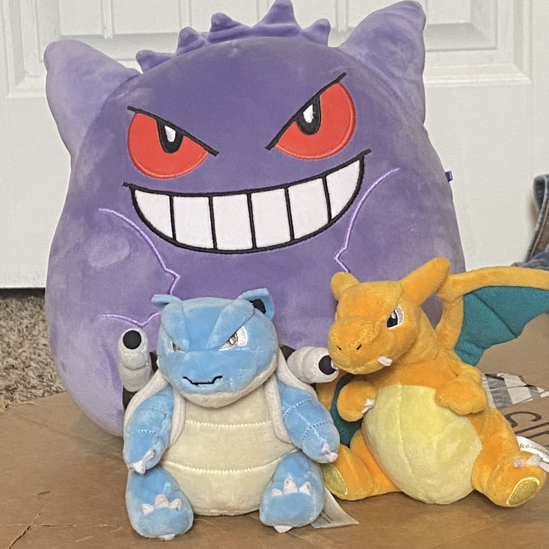 Pokemon Squishmallow Plush Charizard Blastoise Gengar (Not Separating)