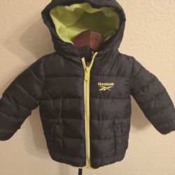Reebok Coat. Black 18m