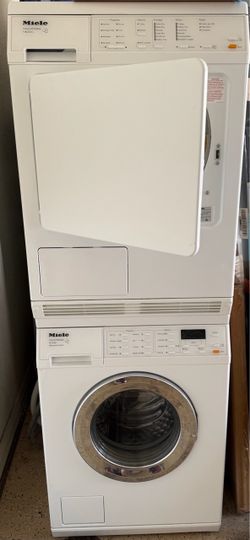 Miele Compact Stacked Washer & Dryer Set (W3048 & T8033C) – 120V Ventless