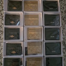 Packs of Coach and Dior Cardholders (Look at Bio)