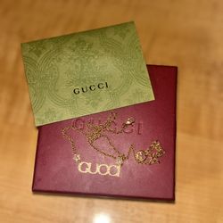 Gold Gucci Necklace 