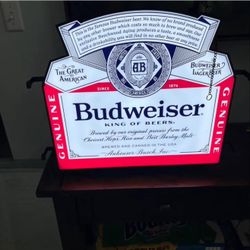 Budweiser Light Up Sign