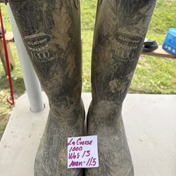 La Crosse Hunting Boots  Wo’s Sz13 Mans 11.5 