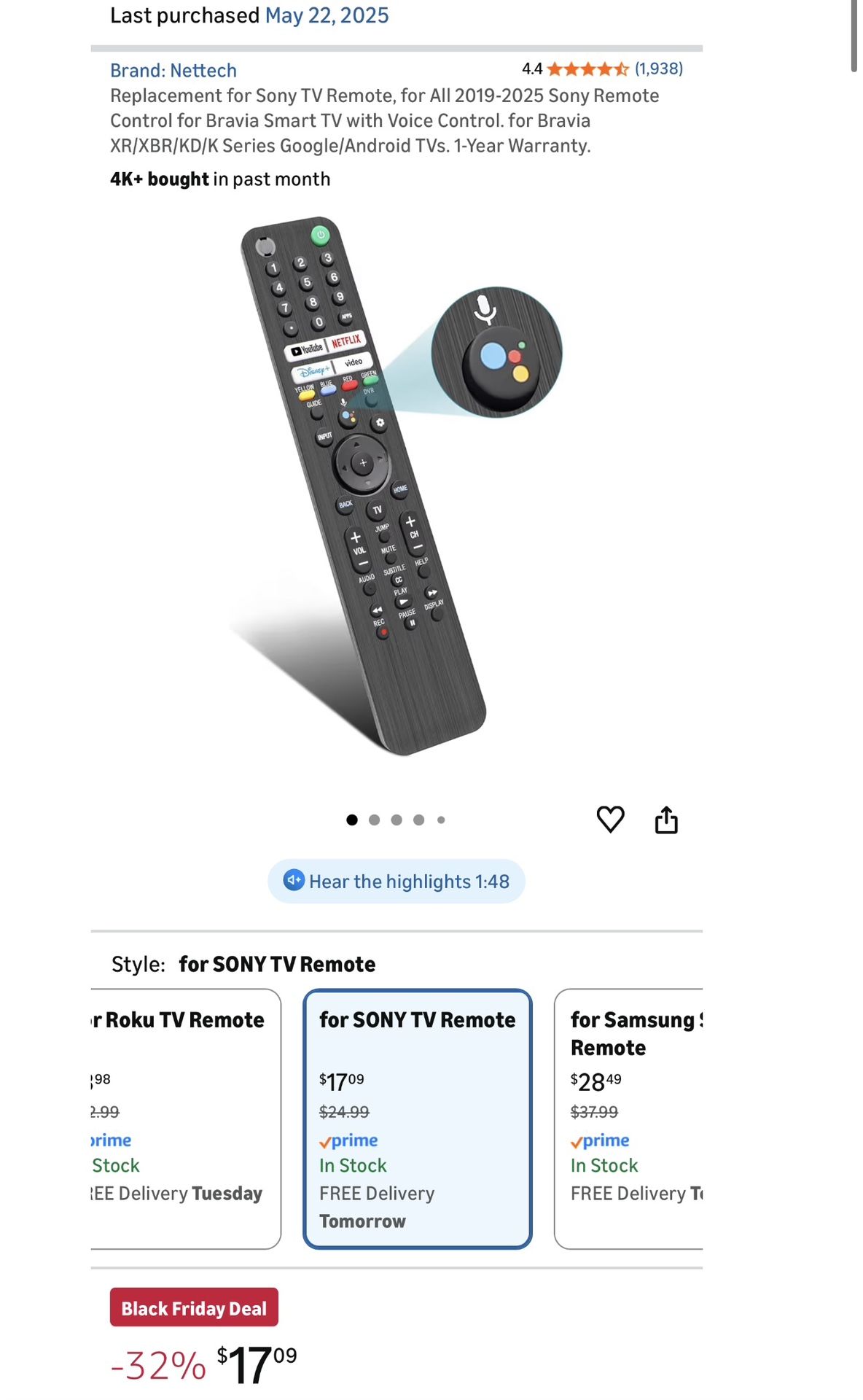 TV Remote Control