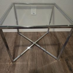 Glass End Table