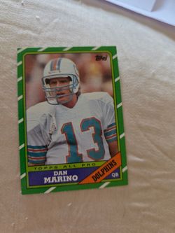 1986 Topps Dan Marino All Pro Football Card