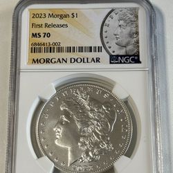 2023 $1 Uncirculated Silver Morgan Dollar NGC MS70 