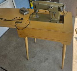 Antique Sears Kenmore Sewing Machine With Table