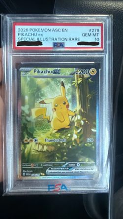 Pokemon PSA 10 Pikachu ex - 276/217 - ME: Ascended Heroes (ASC)