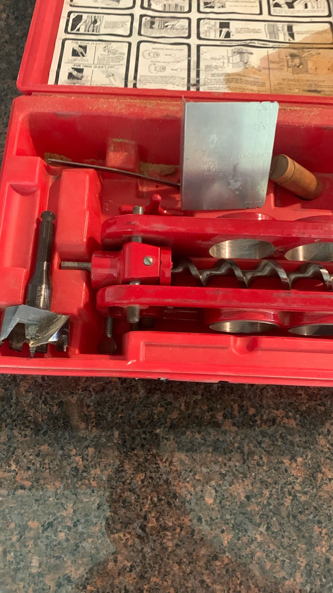 Kwikset Installation Kit Missing 3 Things Main Tool Is There And Measuring Tool And Bits