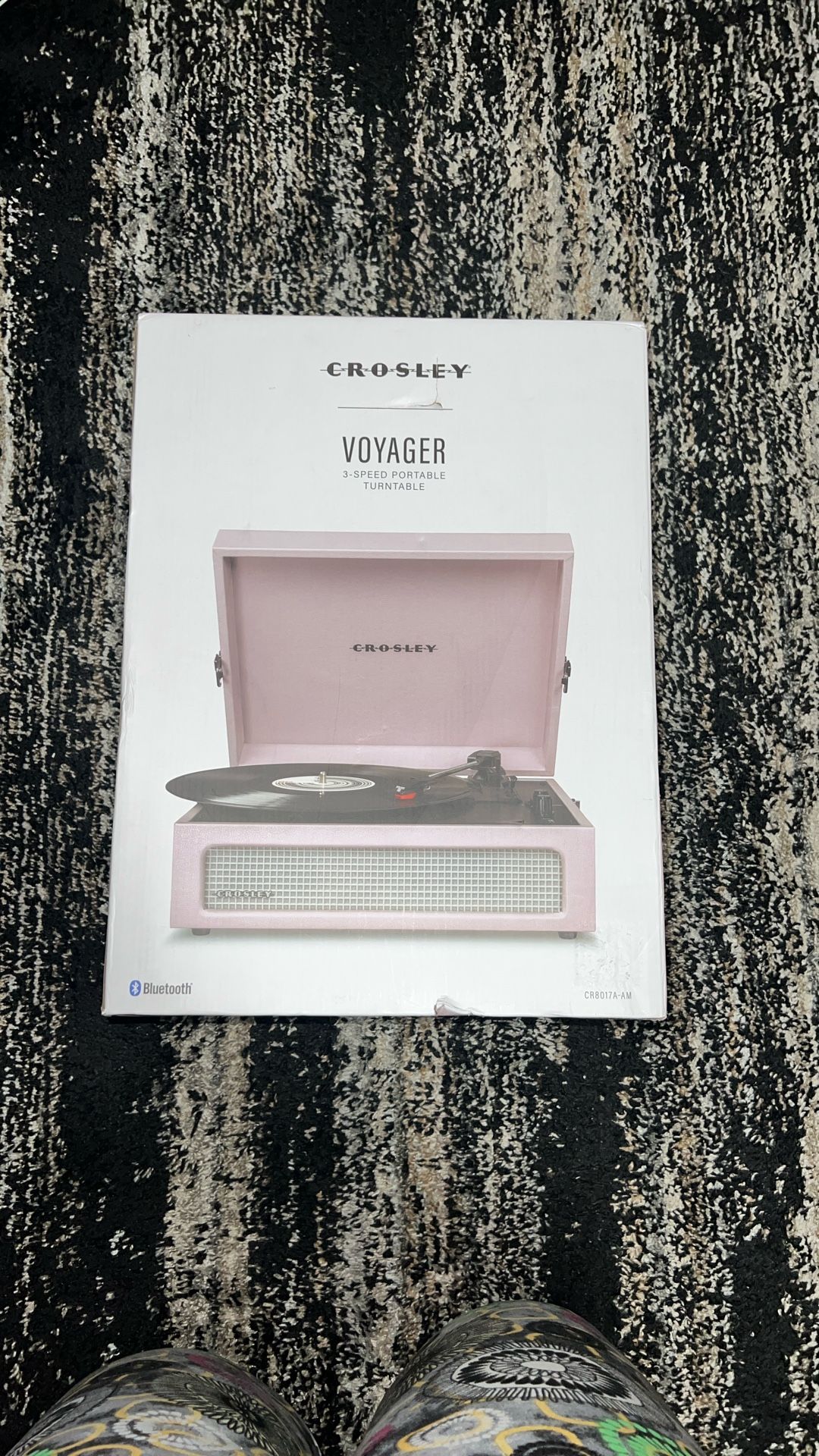 Crosley Voyager Pink Bluetooth Record Player