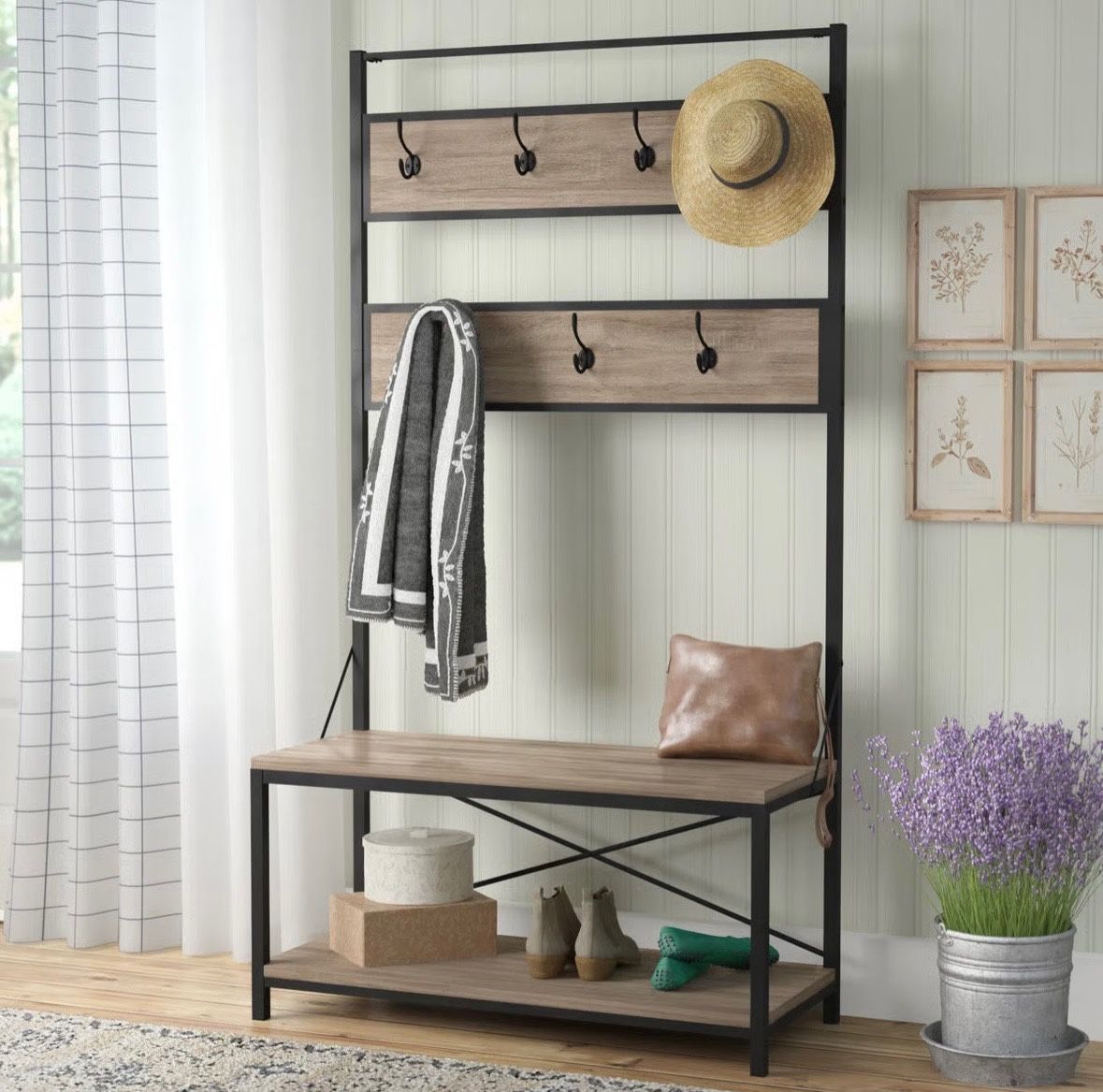 Beautiful Hall Tree Bench With Storage