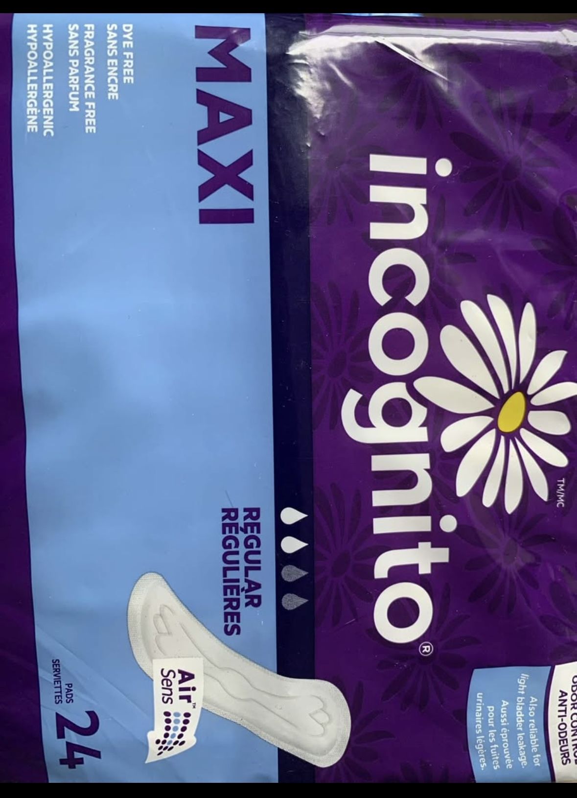 Incognito Maxi Regular pads 24 ct