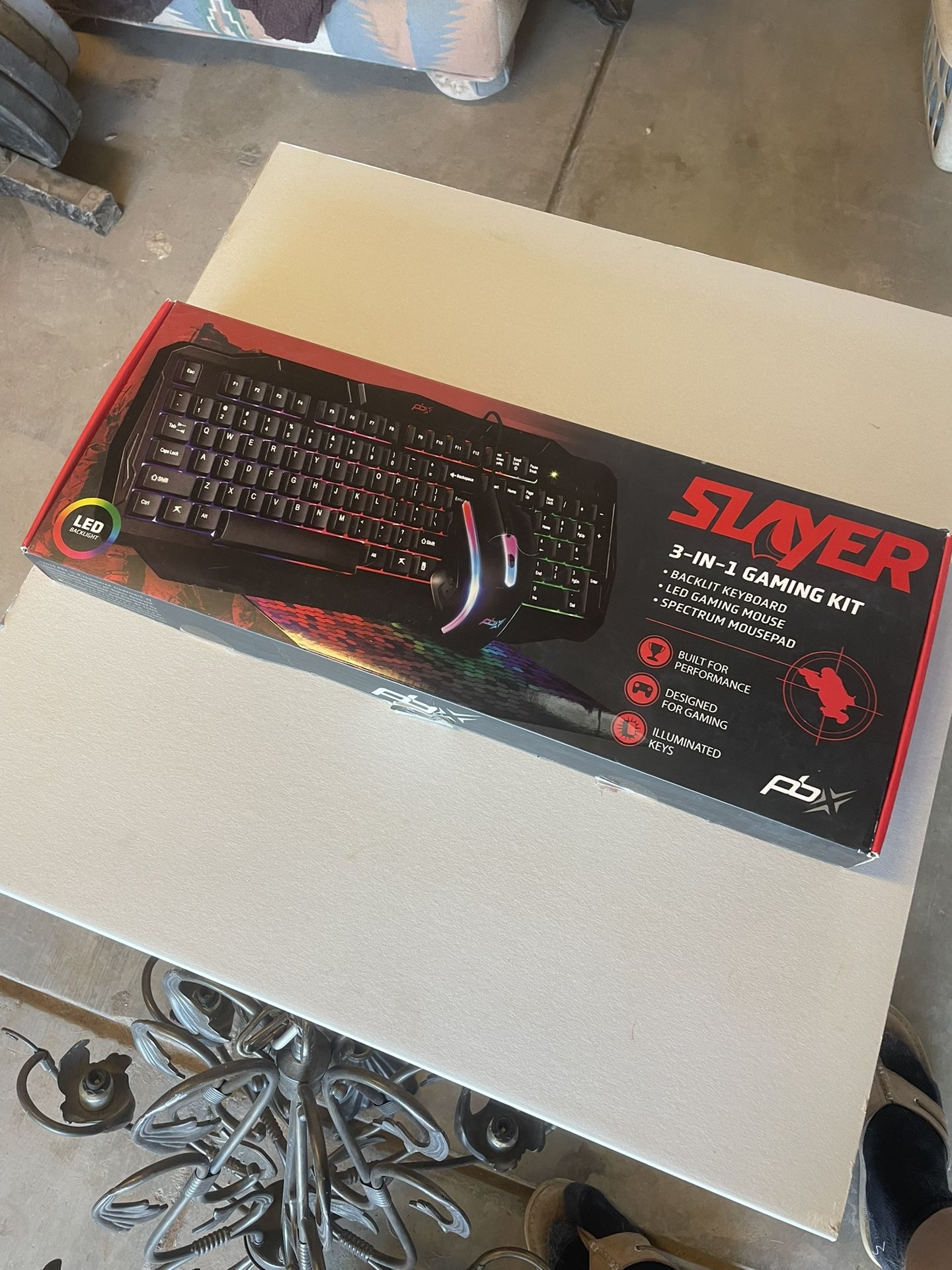 RGB Gaming Keyboard, Mouse & Mousepad