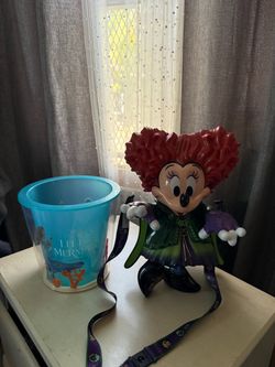 Disneyland Halloween Sipper Collectible/ LITTLE MERMAID popcorn bucket