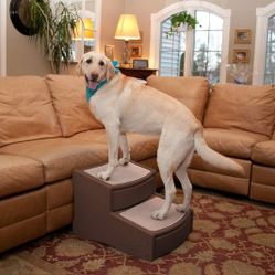 Pet Gear Dog Stairs  Extra Wide Pet Stairs, 2 Steps