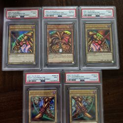 Exodia The Forbidden One Complete Set YGLD  PSA 9-9-9-8