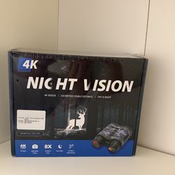 4K Ultra HD Night Vision Binoculars – See Clearly Day & Night Up to 350M!