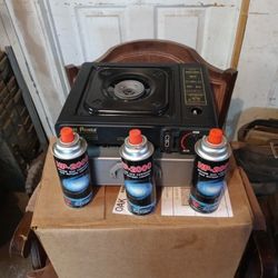 Butane Camp Stove 3 Can Butane Brand New
